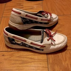 Sperry Top-Sider White Anchor Boat Shoes